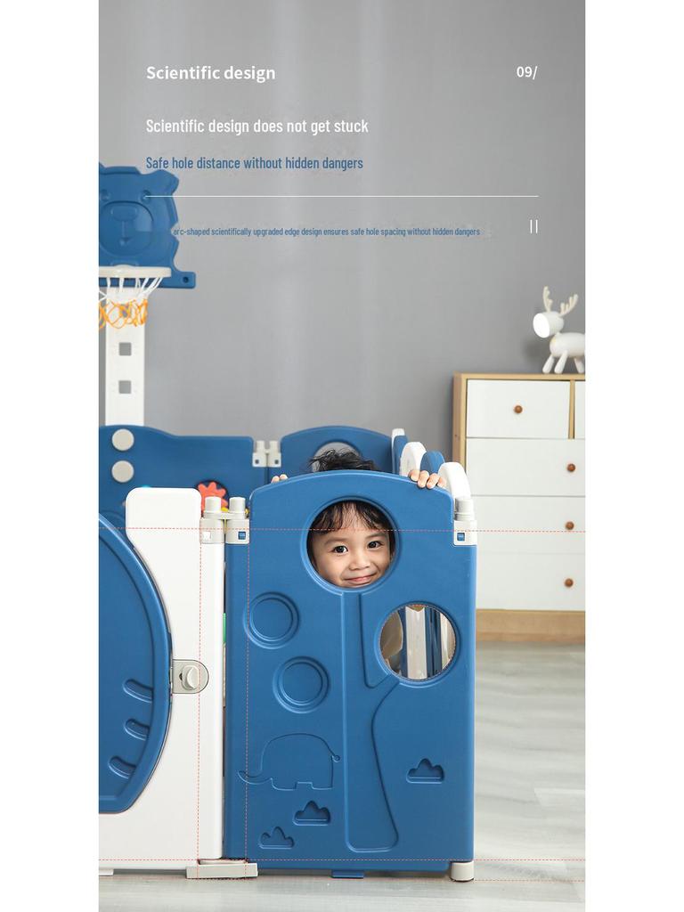 Детский безопасный складной манеж с ковриком для ползания для младенцев и малышей