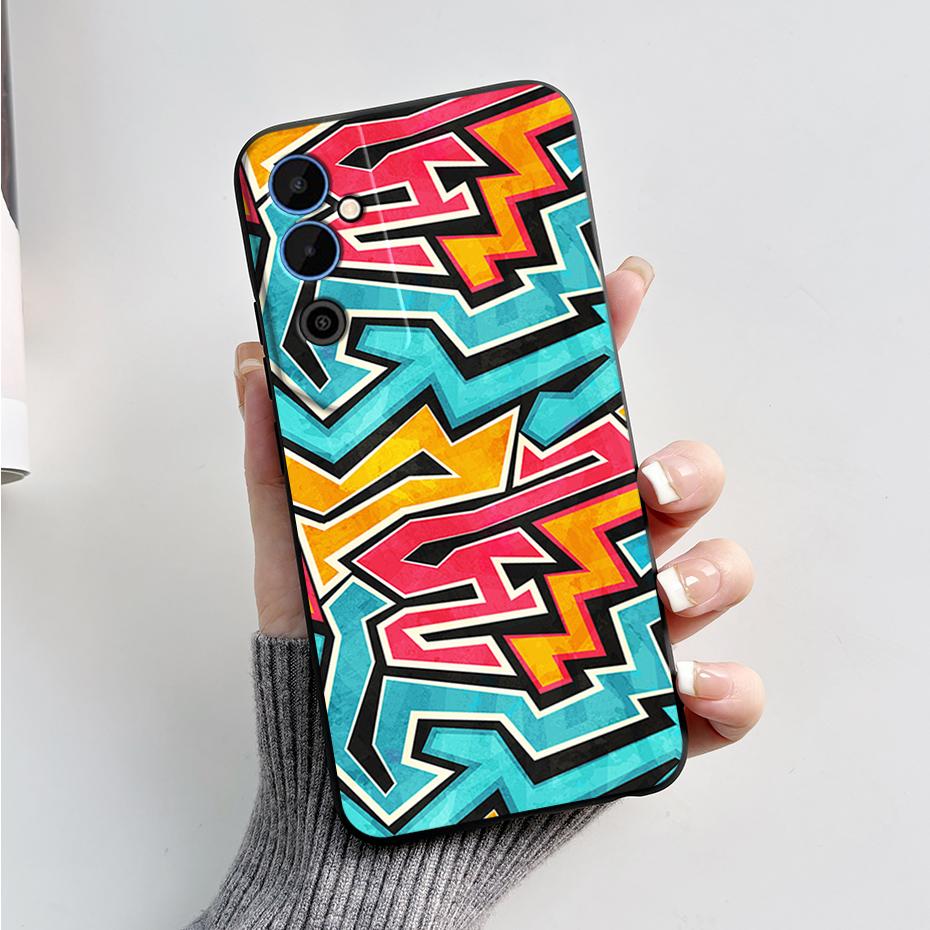 Чехол для Tecno Pova Neo 2 Pova Neo2 LG6n Черный ТПУ Мягкий Силиконовый Чехол для Телефона Для Tecno Pova Neo 2 Coque Защитный Fundas