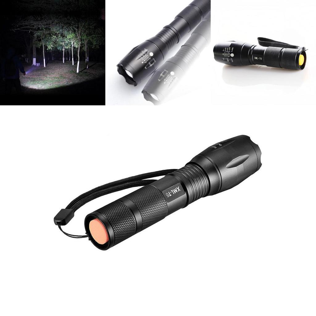 Ultra Bright 1000 Lumens Tactical Military Led Flashlight With Zoom Function