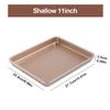 Rectangle Cake Baking Tray 9/11/13inch Bread Tray Gold Bake Mold