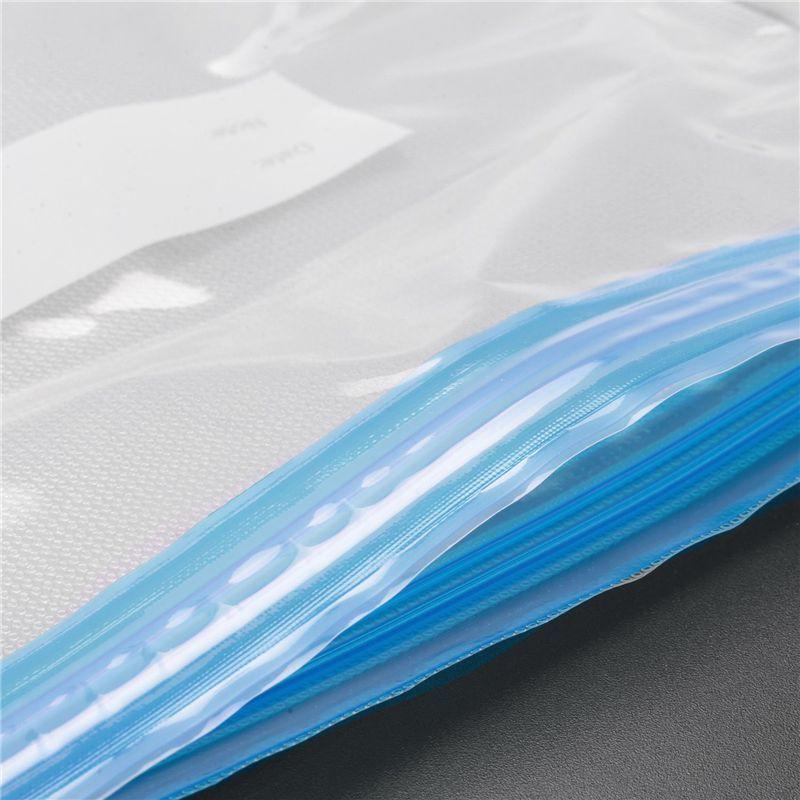 5PCS Vacuum Food Storage Zipper Bags For Electric Handheld Vacuum Sealer Pump Reble Transparent 22 X 21 Cm