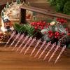 Creative Christmas Acrylic Snowflake Ornament Crystal Clear Icicle Christmas Tree Pendants Holiday Winter Party Hanging Ornament
