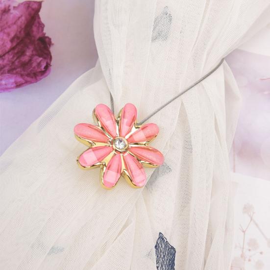 Curtain Buckle Stylish Magnet Adsorption Metal Decorative Curtain Tieback for Home