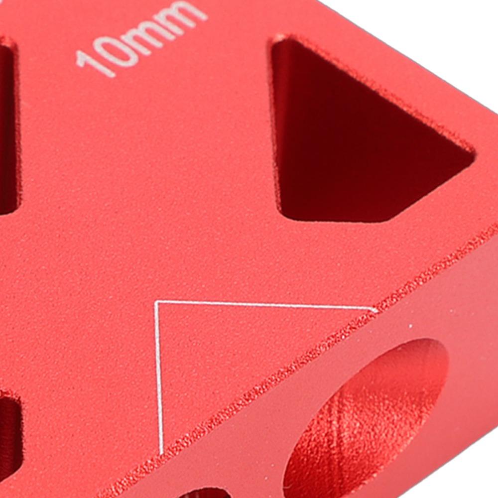 Aluminum Alloy Drill Guide Positioner 9.5mm Drill Bits Hole Locator Jig Woodworking