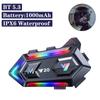 RGB Colorful Lights Earphone Headset Headphone Motobike Hands-free Stereo Motorcycle Helmet BT 5.3 1000mAh Wireless Y20