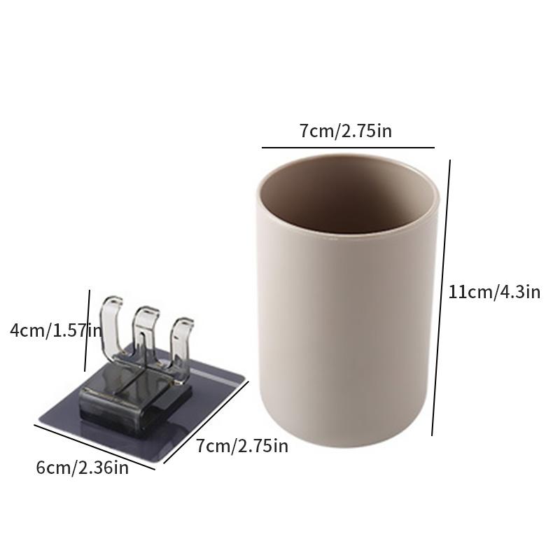 Креативный держатель для зубных щеток Простой стакан для воды Держатель для хранения зубных щеток Настенный Стойка для чашек для полоскания рта для ванной