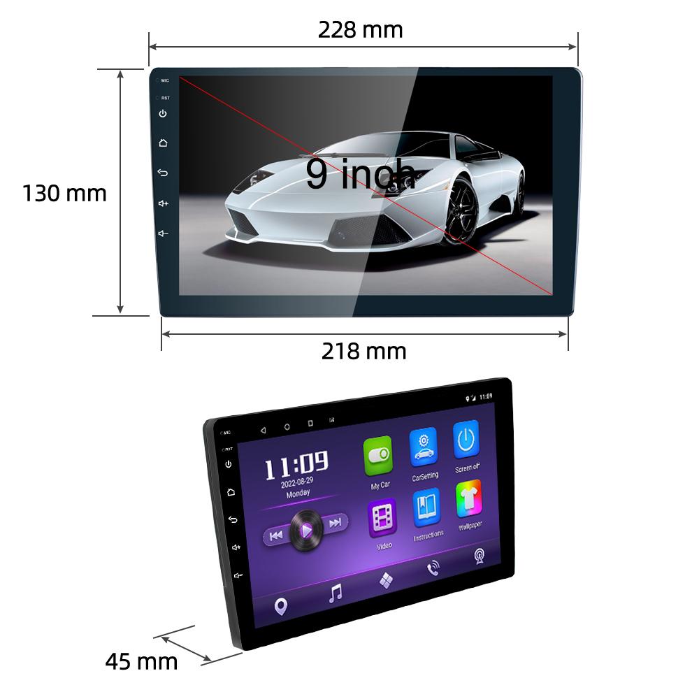 Reakosound 9-дюймовый 4G DSP/RDS 2 + 32G WIFI Carplay Автомобильный мультимедийный видеоплеер Android 11 2 Din GPS Авто Стерео Bluetooth Wi-Fi USB FM IPS Экран