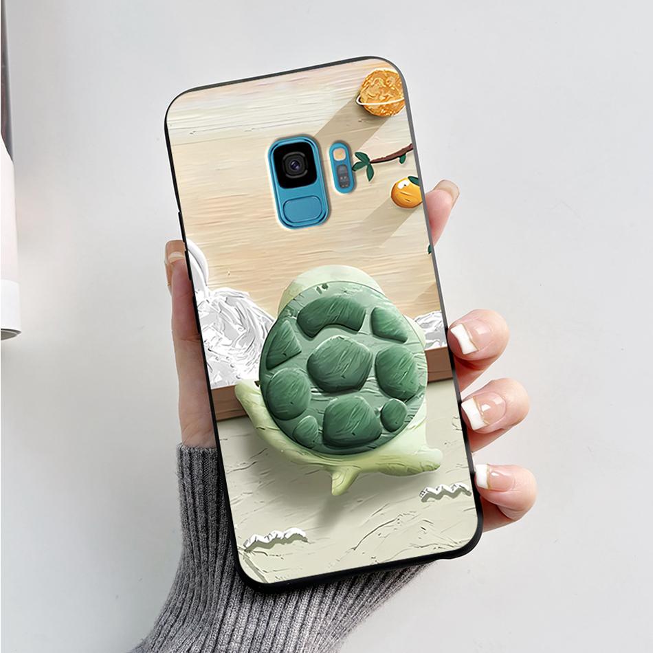 Case For Samsung Galaxy S9 S 9 Plus Phone Cover Cute Cat Cartoon Bear Frog Soft TPU Coque For Samsung S9 Bumper S9+ S9PLUS Funda