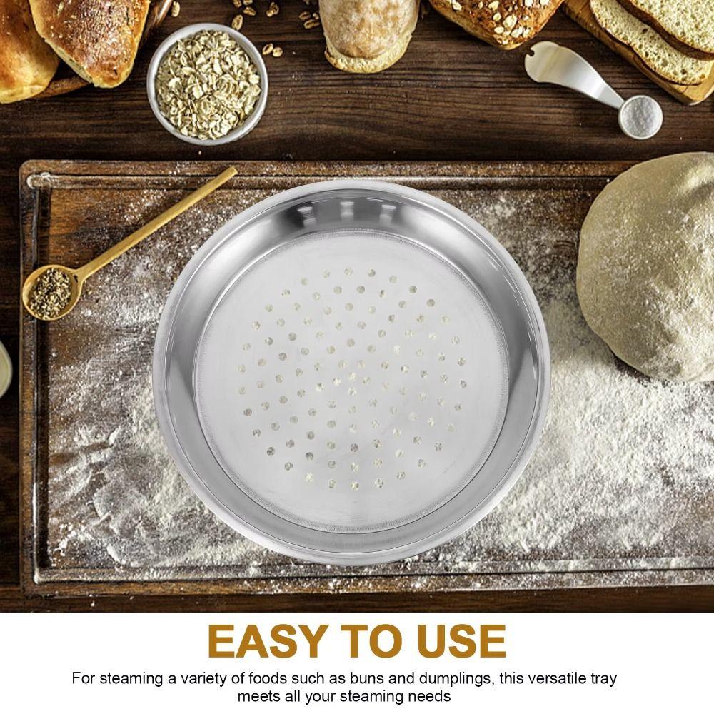 Deepened Steaming Tray Rust-proof Wok Steamer Steamer Shelf Dumplings Steamer Tray  Kitchen Cooking