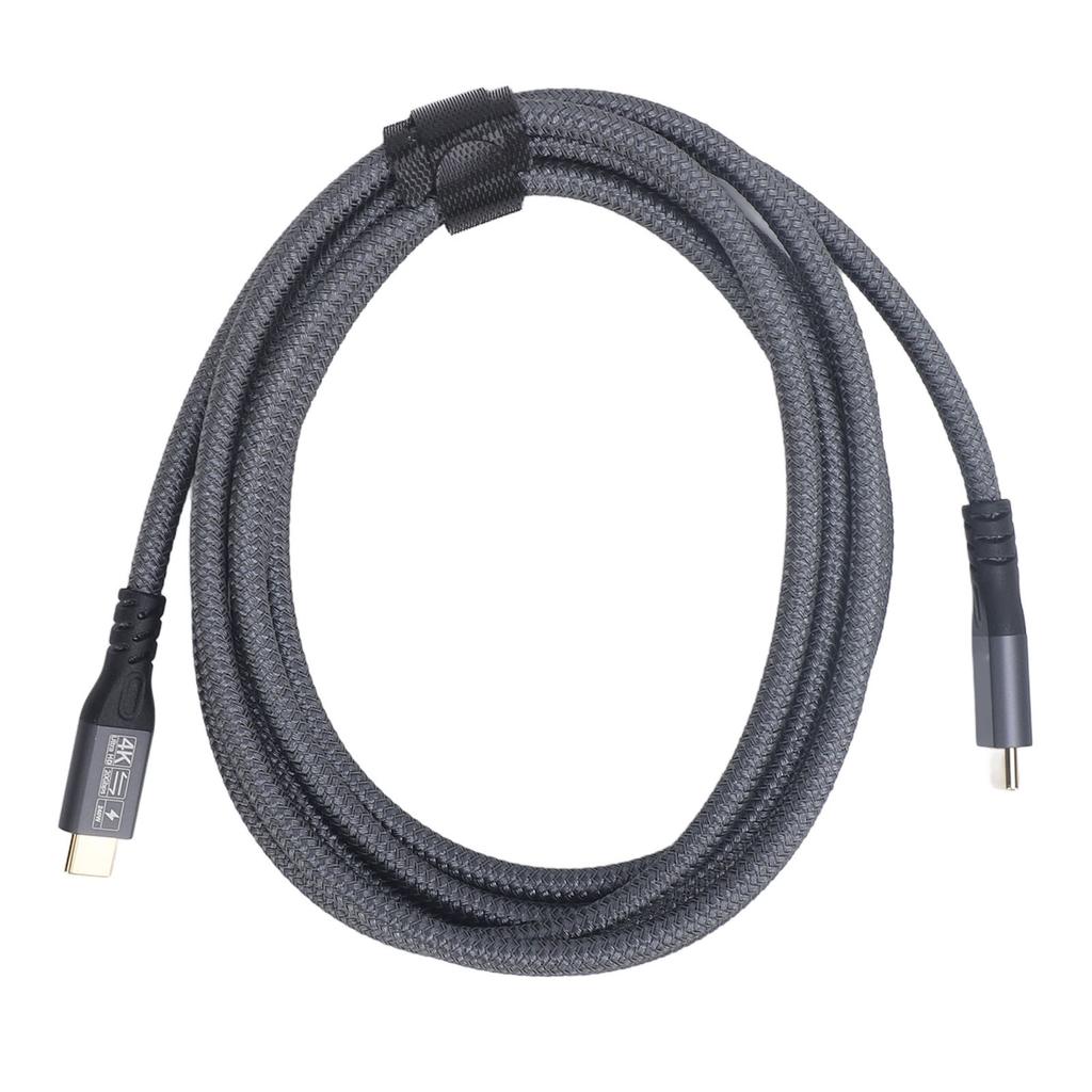 Кабель USB C - USB C с поддержкой передачи данных 20 Гбит/с, быстрой зарядки 240 Вт, видеовыхода 4K 60 Гц, USB C 3.2