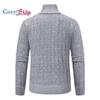 Cozy Up Мужской хлопковый свитер с молнией на четверть