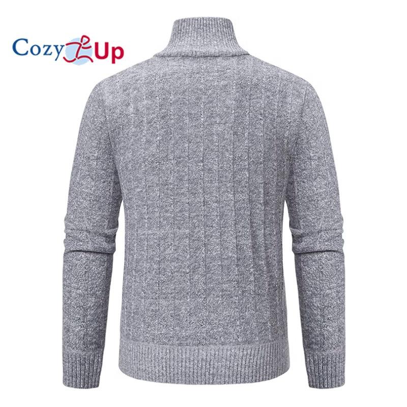 Cozy Up Мужской хлопковый свитер с молнией на четверть