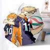 1pc Haikyuu!! Kuroo Tetsurou & Tsukishima Kei Volleyball Team Uniforms Auto Open Close Umbrella, Portable Folding Design, 8-Bone Iron Frame Outdoor Um