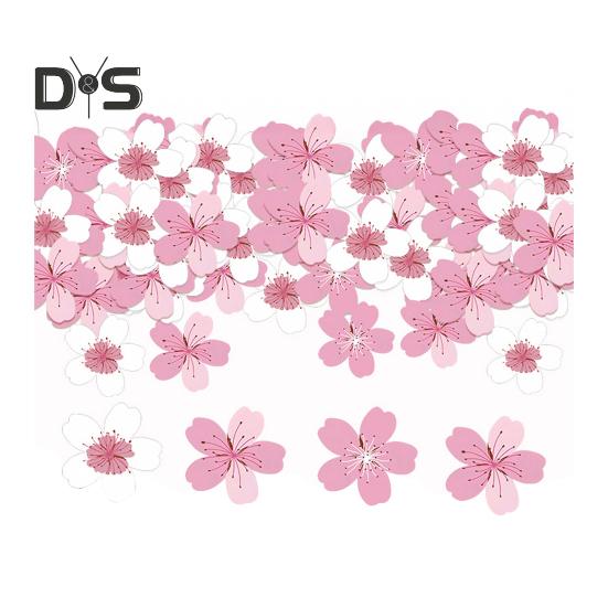 Съедобные бумажные цветы для украшения торта, вишневые сакуры, украшения для торта, свадебные аксессуары для торта на день рождения