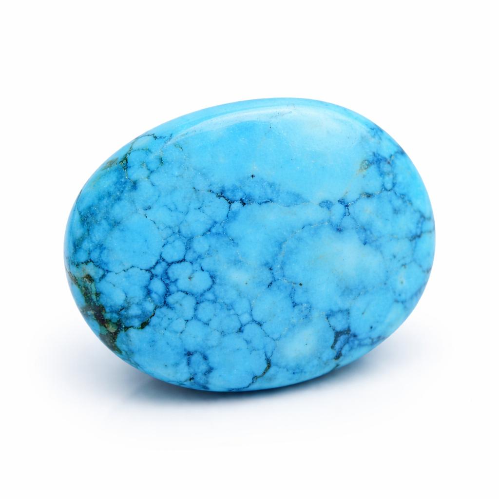 Natural Blue Turquoise Loose Gemstone Oval Cut 74.25 ct Arizona Slab Crystal for Jewelry Designs