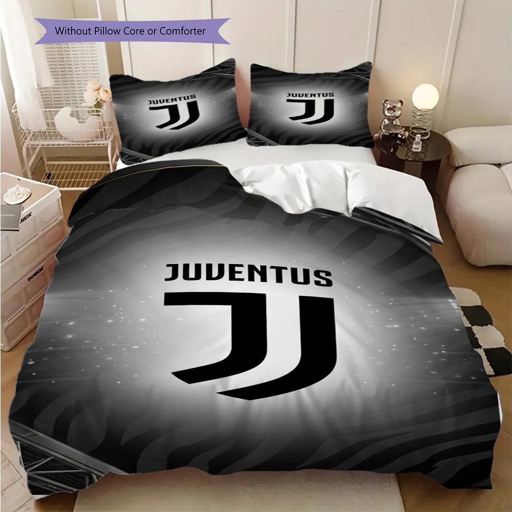 Juventus Legacy: Stars Stripes Bedding (1 * duvet cover + 2 * pillowcase, without core) Bedding set Duvet cover and pillowcase
