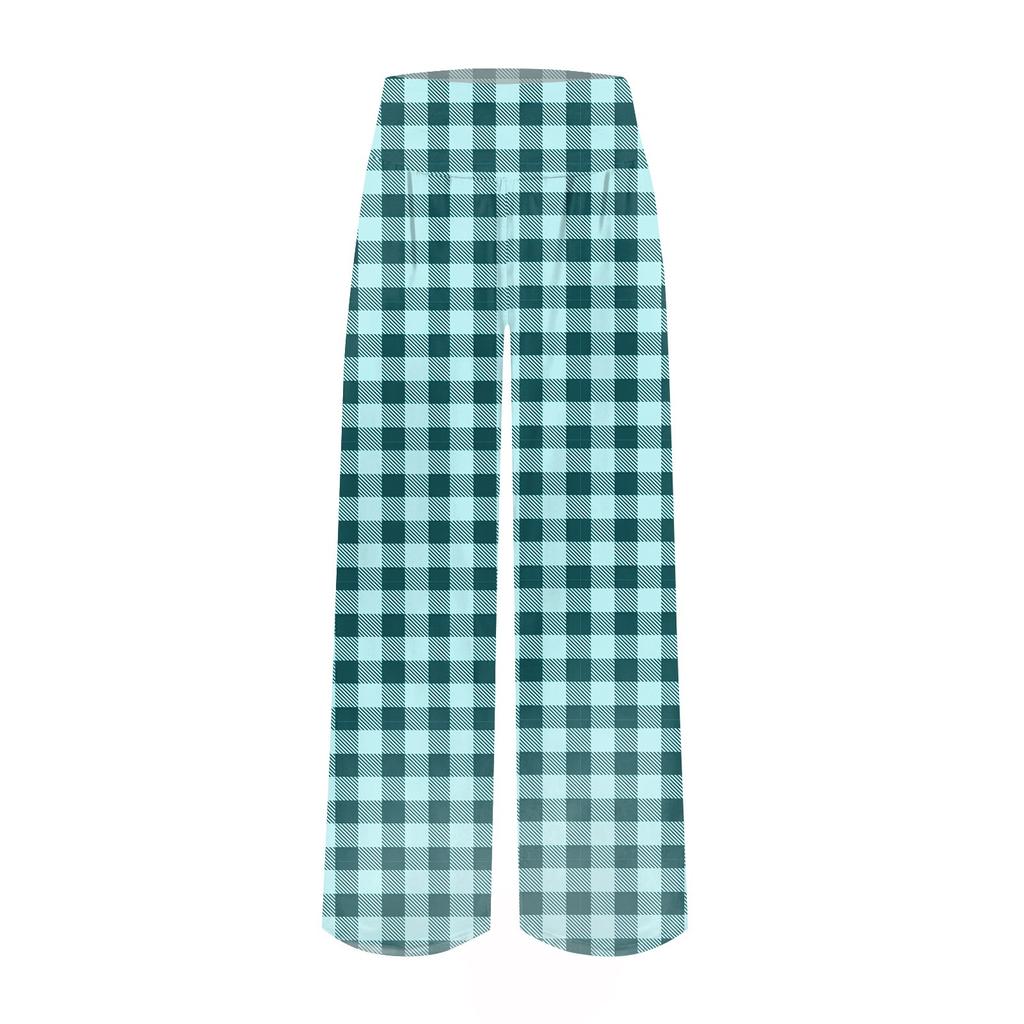Женские повседневные модные брюки с клетчатым принтом Повседневные брюки