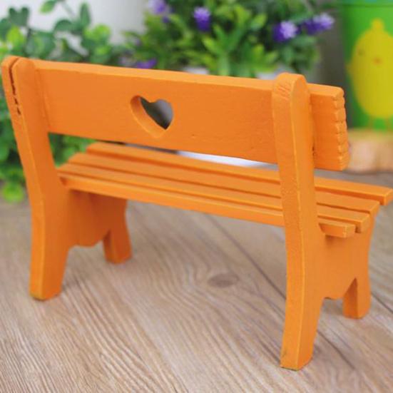 Декоративная скамейка для кукольного домика, изысканная деревянная патио, лужайка, сказочная садовая скамейка, домашний декор
