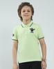 Boys's Regular Fit Printed Polo Half Sleeve T-Shirt