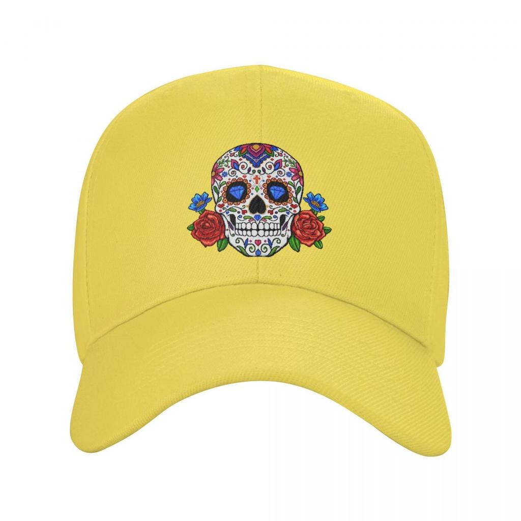 Модная бейсболка с мексиканским цветком, розой и черепом, унисекс, женская дышащая шляпа для папы, спортивная