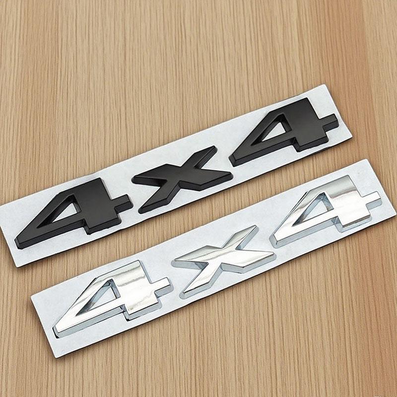 3D Chrome Black Nameplate 4X4 Logo Emblem Car Rear Trunk Sticker Badge for Jeep Grand Cherokee Wrangler Compass Accessories re1