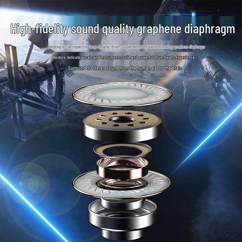 Yidian AD-4038 Starry Mecha Wireless Earbuds with RGB Lighting