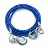 Heavy Duty Towing Rope 4m 5 Tons Wire Rope Safety Hook Steel Rope Emergency Towing Car