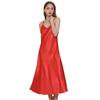 Women's Plus Size XXL Long Section Slim Sexy Large V-neck Halter Can Be Worn Outside The Thin Section of Satin Nightgowns