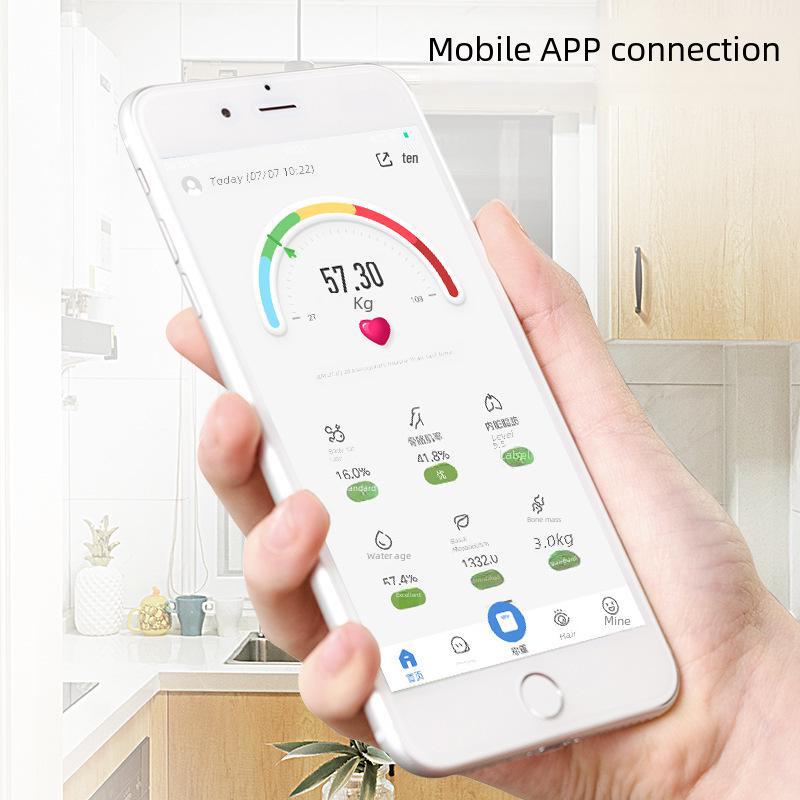 Умные USB Перезаряжаемые Весы для Веса и Жира для Домашнего Использования