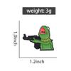 Frog And A Gun Enamel Pins Custom Design Brooches Lapel Badges Cartoon Cute Animal Jewelry Gift for Friends