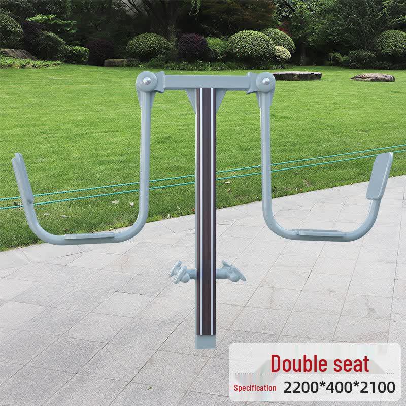 Jundingying Outdoor Plastic Wood Dual Leg Press
