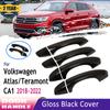 For VW Volkswagen Atlas Teramont Accessories CA1 2018~ Door Handle Cover Trim Protector Black Car