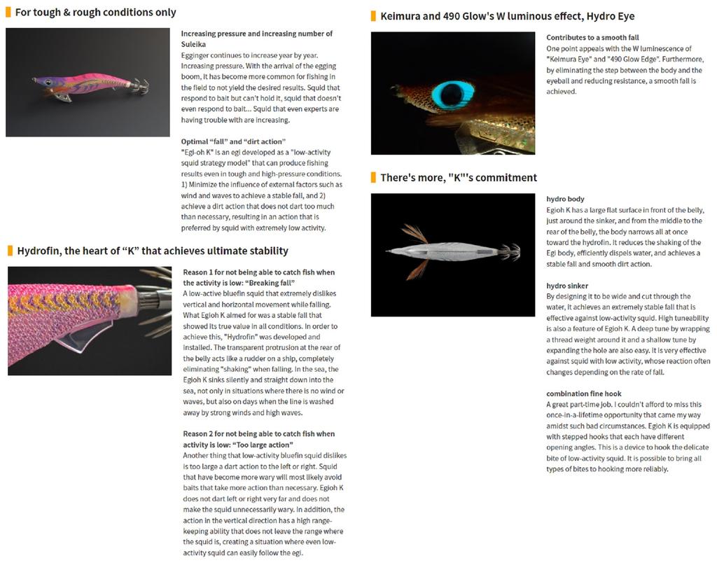 Yamashita Live Egi-O-K Squid Jig 3.0-16 Grams-3 Sec Per M 005 (5123)