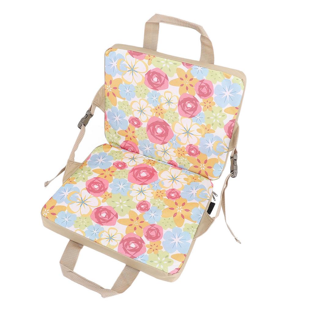 Складной стадионный коврик со спинкой 600D Oxford Fabric Thick Floral Portable Bleacher Chair для детей R