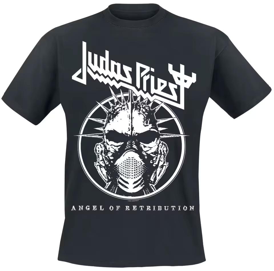 Judas Priest Double-Sided Angel Graphic T-Shirt 100% Cotton Soft Breathable Unisex Streetwear Tee Men Women Casual Crew Neck