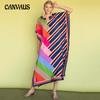 Summer Women's Plus Size Printed Beach Cover-Up Casual Holiday Dresses Dresses Bikini Cover-Up