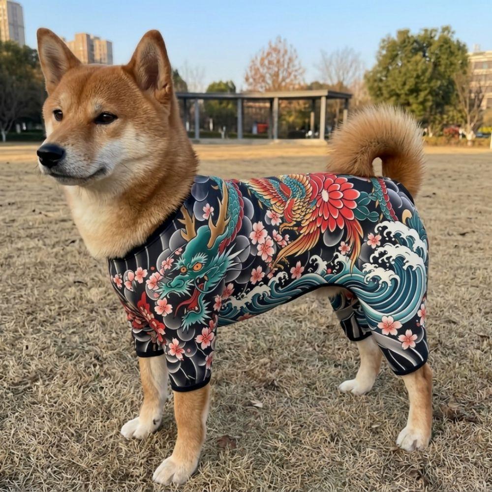 Realistic Pet Tattoo Jacket Cool Pet Clothes Creativity Dog Cat Tattooed Vest For Pet S To 7XL