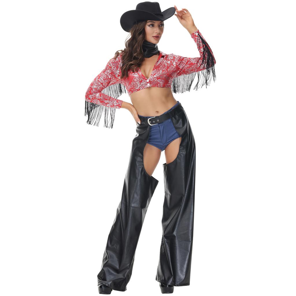 Music Festival Denim Cos70s Vintage Bar Costume Party Ball Costume