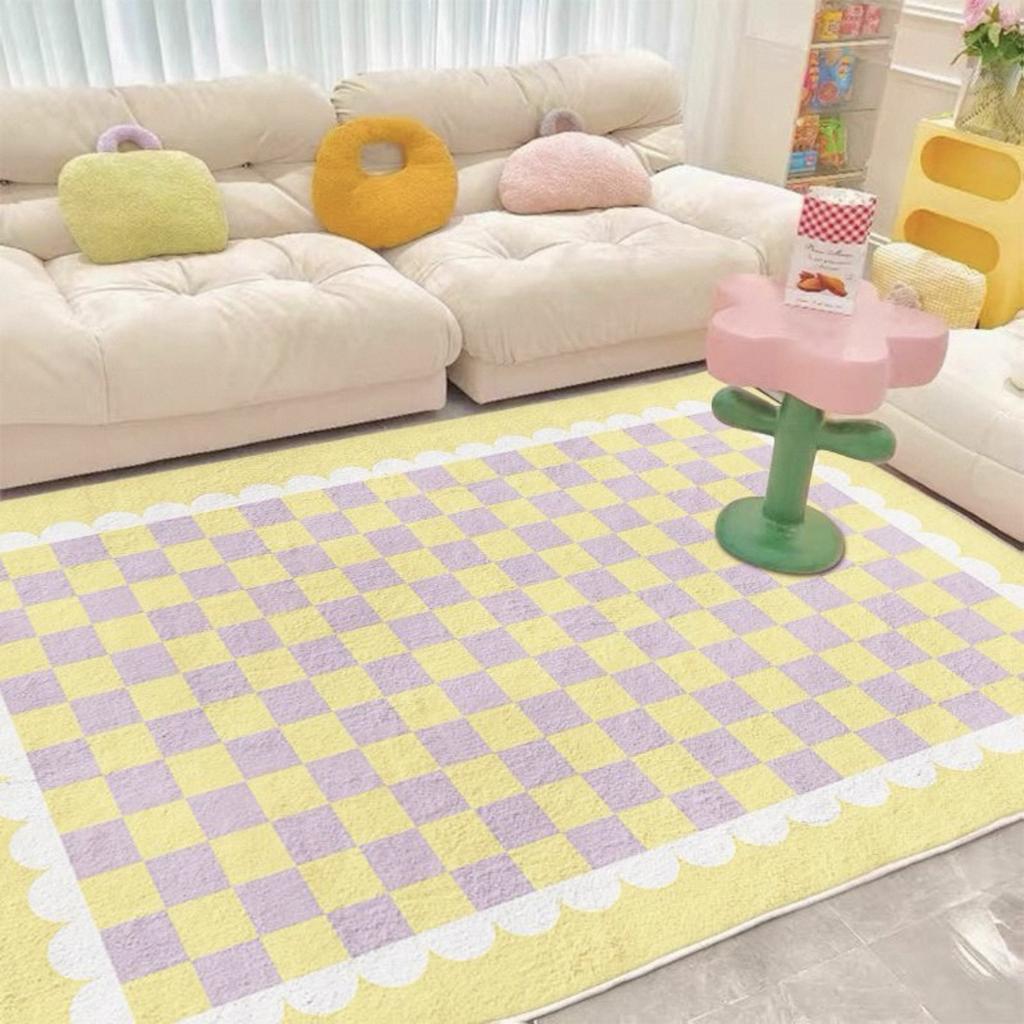 Hypoallergenic Flannel Carpet - Allergy Friendly Bedroom Rug, Skin-Safe Living Room Floor Mat Non-Shedding Home Decor