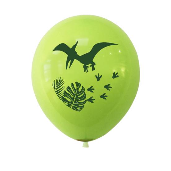 1 Set 12Inch Emulsion Dinosaur Balloon Set Happy Festival Birthday Balloons Kit for Home