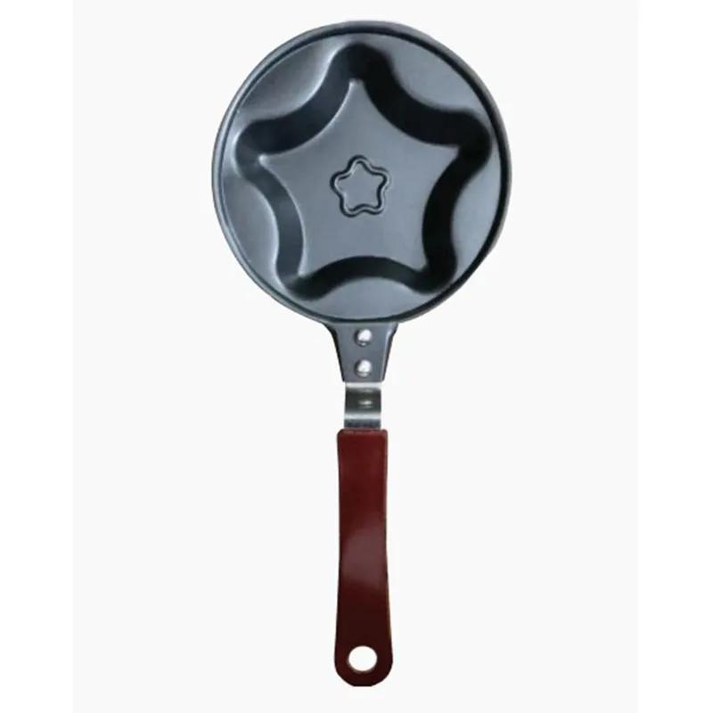 Мультяшная мини-сковорода с плоским дном, креативная сковорода с антипригарным покрытием, бытовая сковорода для завтрака, сковорода в форме животного, сковорода в форме сердца YLE475