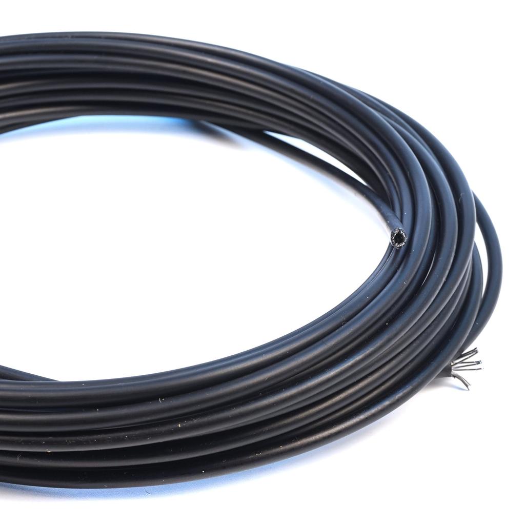 BWR5629 Steel Cable Rope Wire Sound Isolation Protection Hose Inner Diameter 1.2 mm Outer Dia 4 mm Length 10 Meters for Universal Many Car Motorcycle