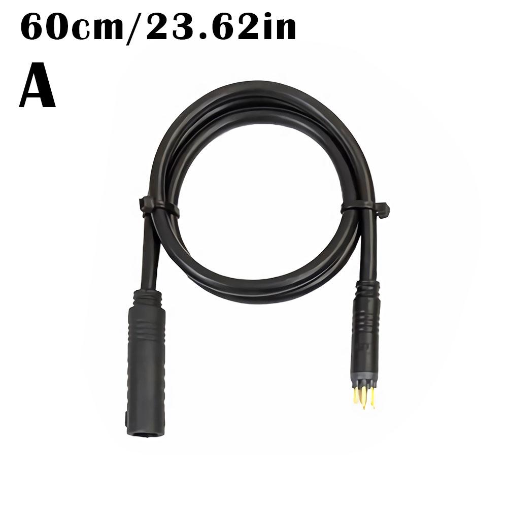 E-Bike Power Adapter Cable Extension Cable Connector Waterproof Quick Release Line 60cm 130cm 160cm Motor Extension Line