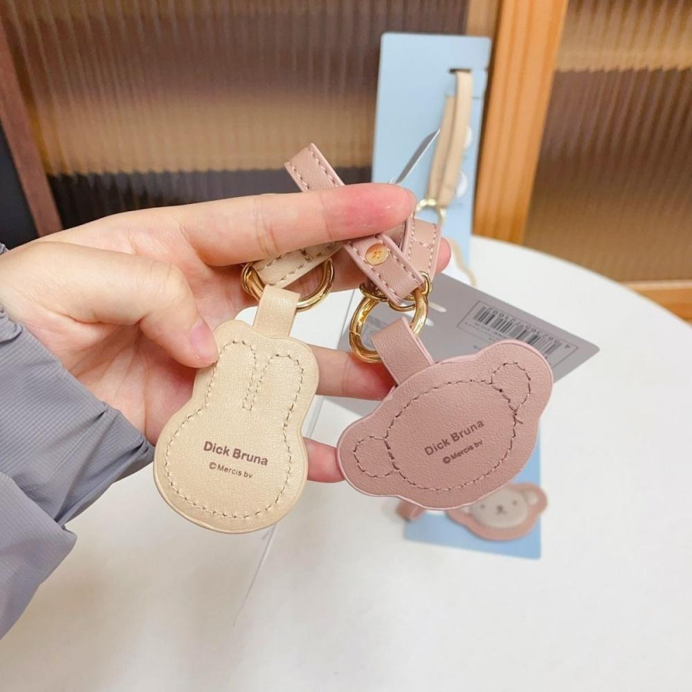 Cute Miffy Kawaii Cartoon Leather Key Chain Pendant Boris Backpack Snap Hook Car Keychain Key Ring Ornament Birthday Gift