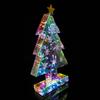 Украшение на рождественскую елку Призма Праздничная елка Освещенная декоративная фигурка Красочные светодиодные огни Праздничная атмосфера Ночной светильник Рождественский подарок для семьи и друзей