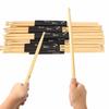 12 Pairs of 5A Wooden Drumsticks, Easy To Hold, for Drum Practice