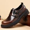 2024 Fashion Brand Men's Workwear Shoes Luxury New Office Business Dress Shoes Men's Leather Oxford Shoes Retro Handmade Sole