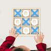 Wooden XO Board Game Two-Player Battle Toddlers Logical Thinking Training Kids Early Educational Desktop Toy Birthday Gift
