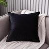 Однотонная бархатная декоративная подушка и наволочка для дивана, кровати, автомобиля или спинки