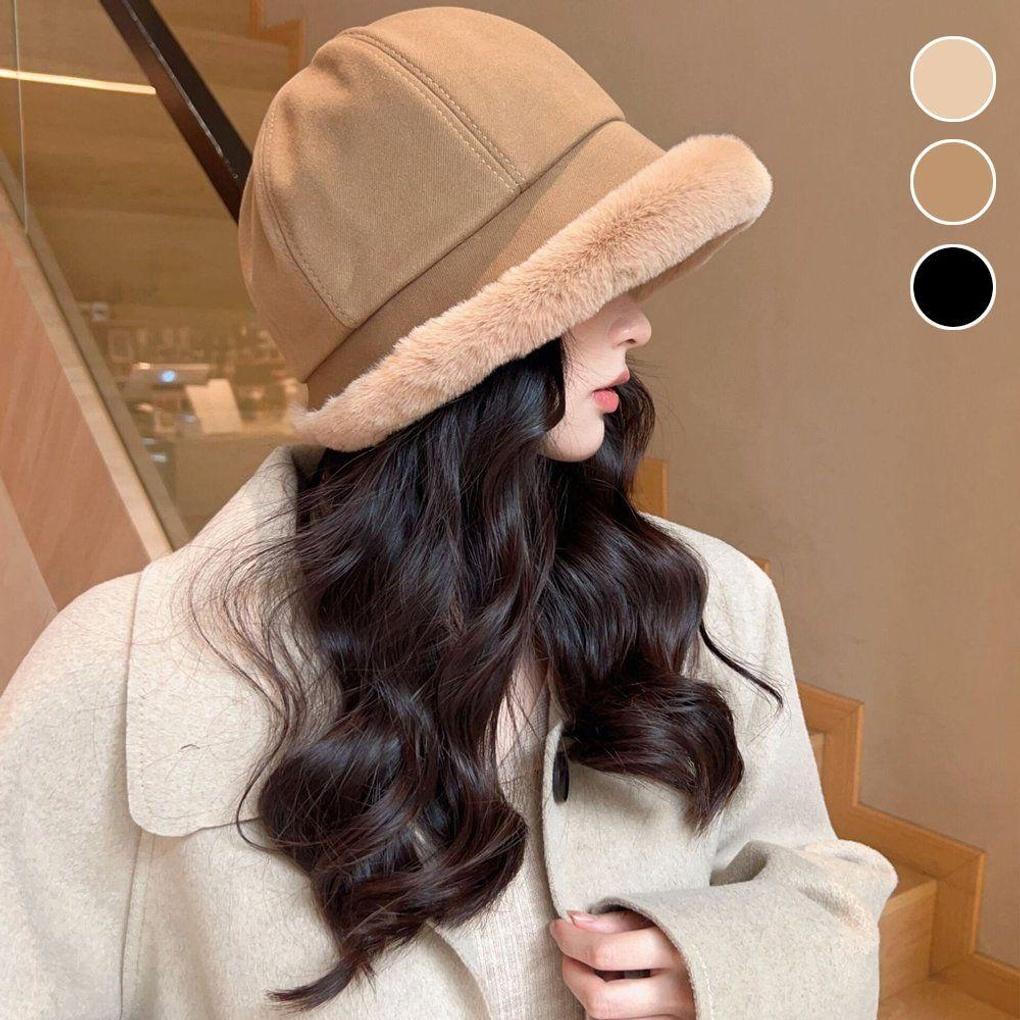 A soft, warm, and cozy winter bucket hat